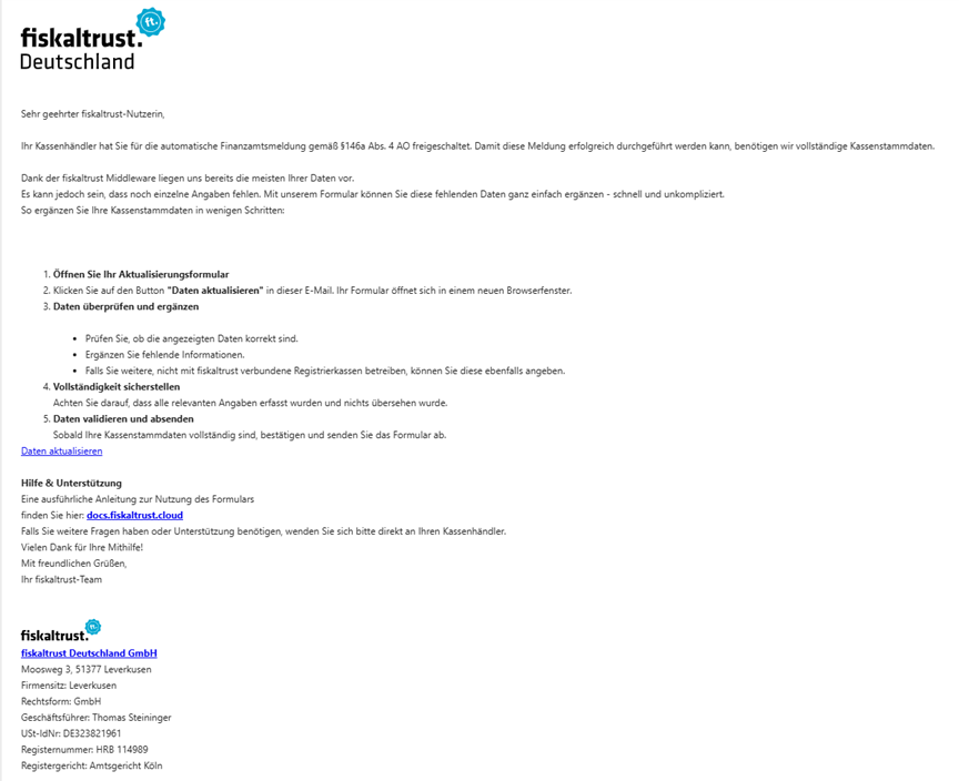 Confirmation Email